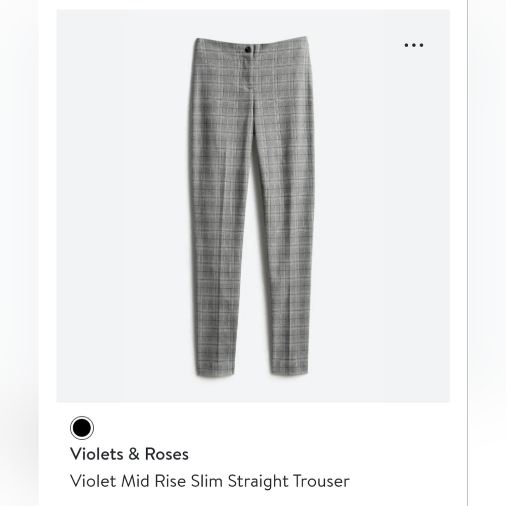 Stitch Fix: Violets & Roses Mid Rise Straight Slim Trouser